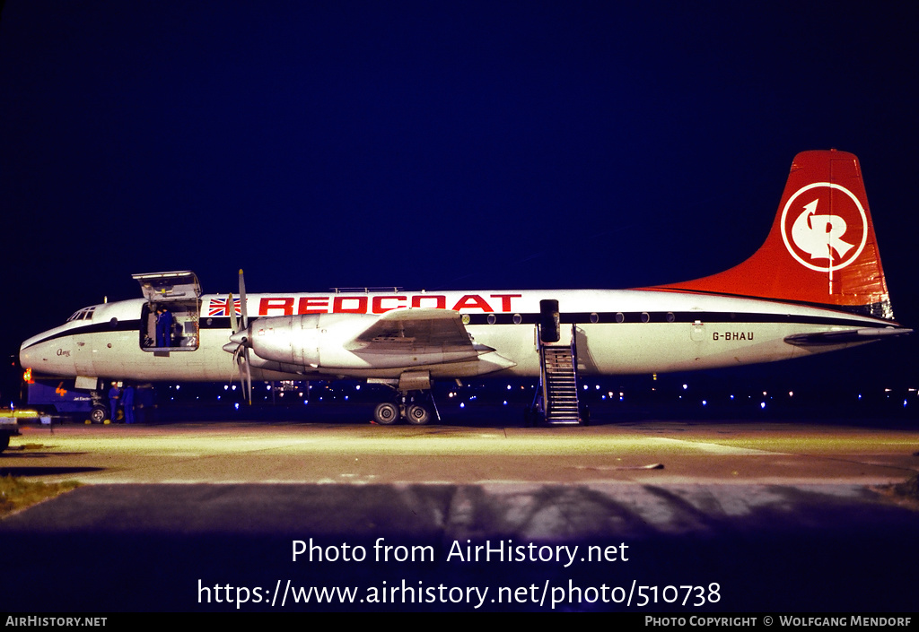 Aircraft Photo of G-BHAU | Bristol 175 Britannia 253F | Redcoat Air Cargo | AirHistory.net #510738