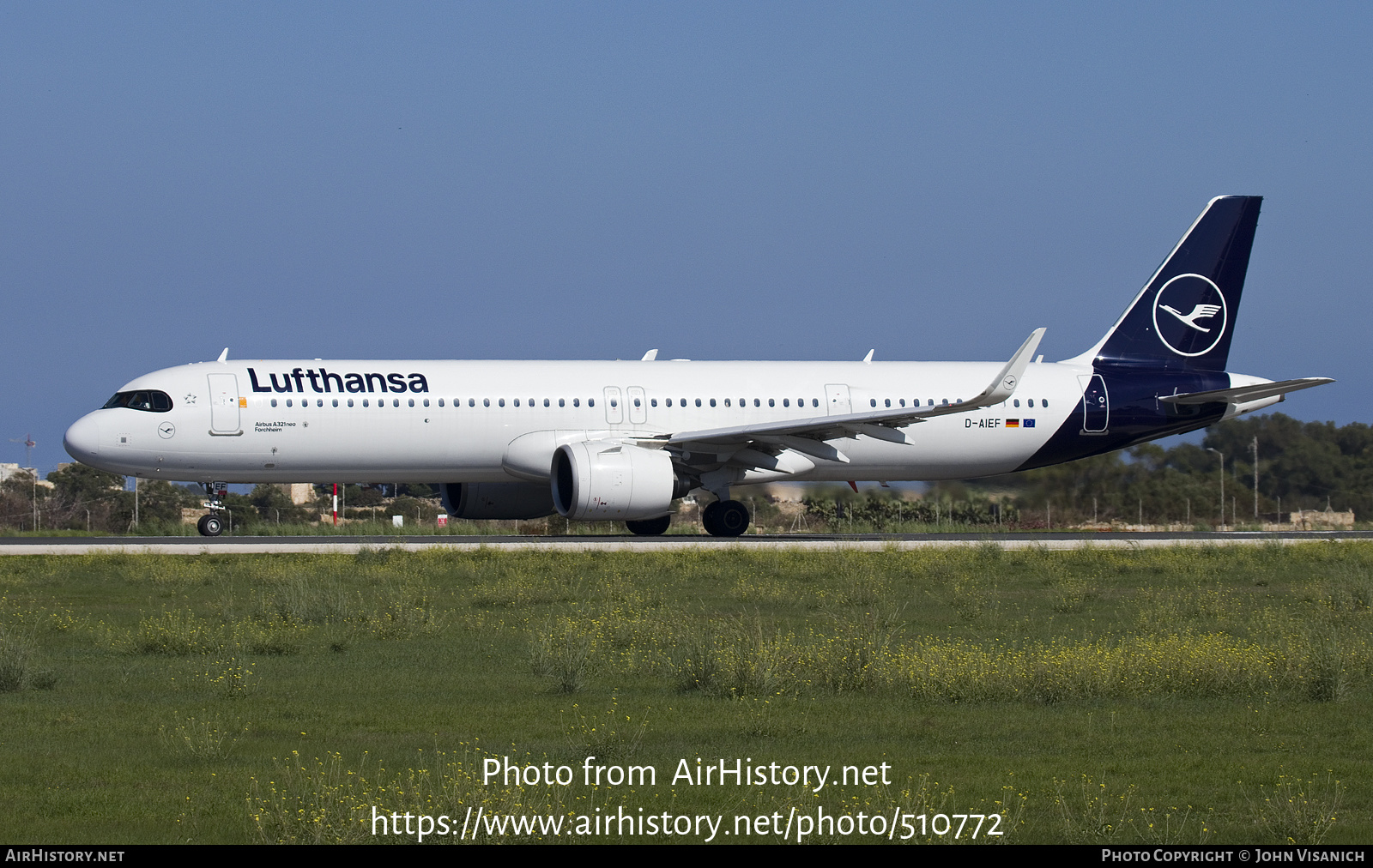 Aircraft Photo of D-AIEF | Airbus A321-271NX | Lufthansa | AirHistory.net #510772