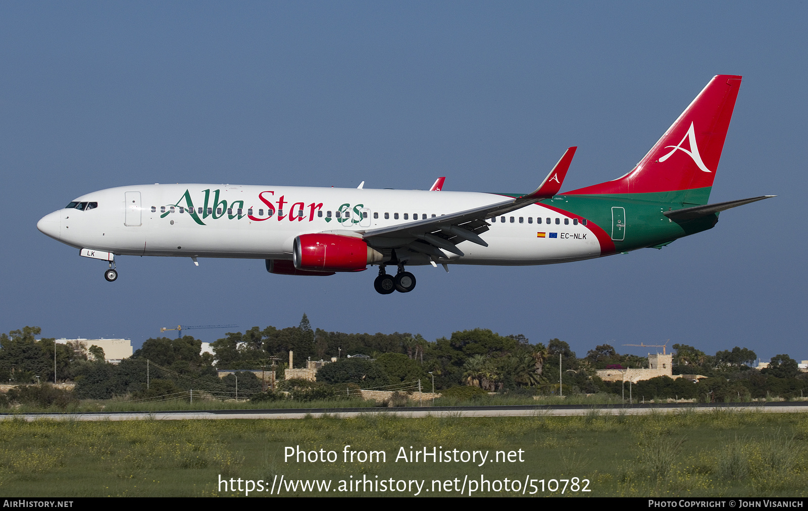 Aircraft Photo of EC-NLK | Boeing 737-81M | AlbaStar | AirHistory.net #510782