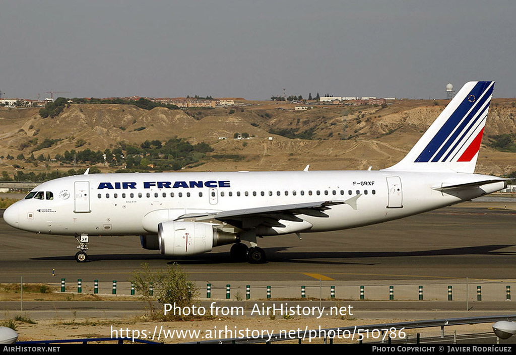 Aircraft Photo of F-GRXF | Airbus A319-111 | Air France | AirHistory.net #510786