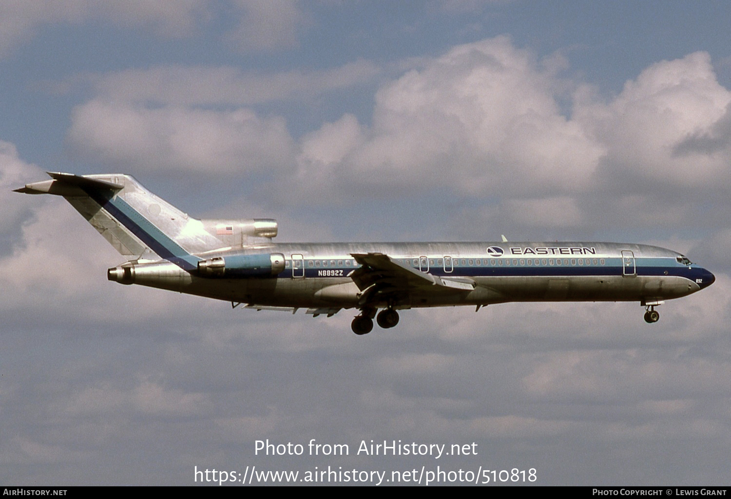 Aircraft Photo of N8892Z | Boeing 727-225/Adv | Eastern Air Lines | AirHistory.net #510818