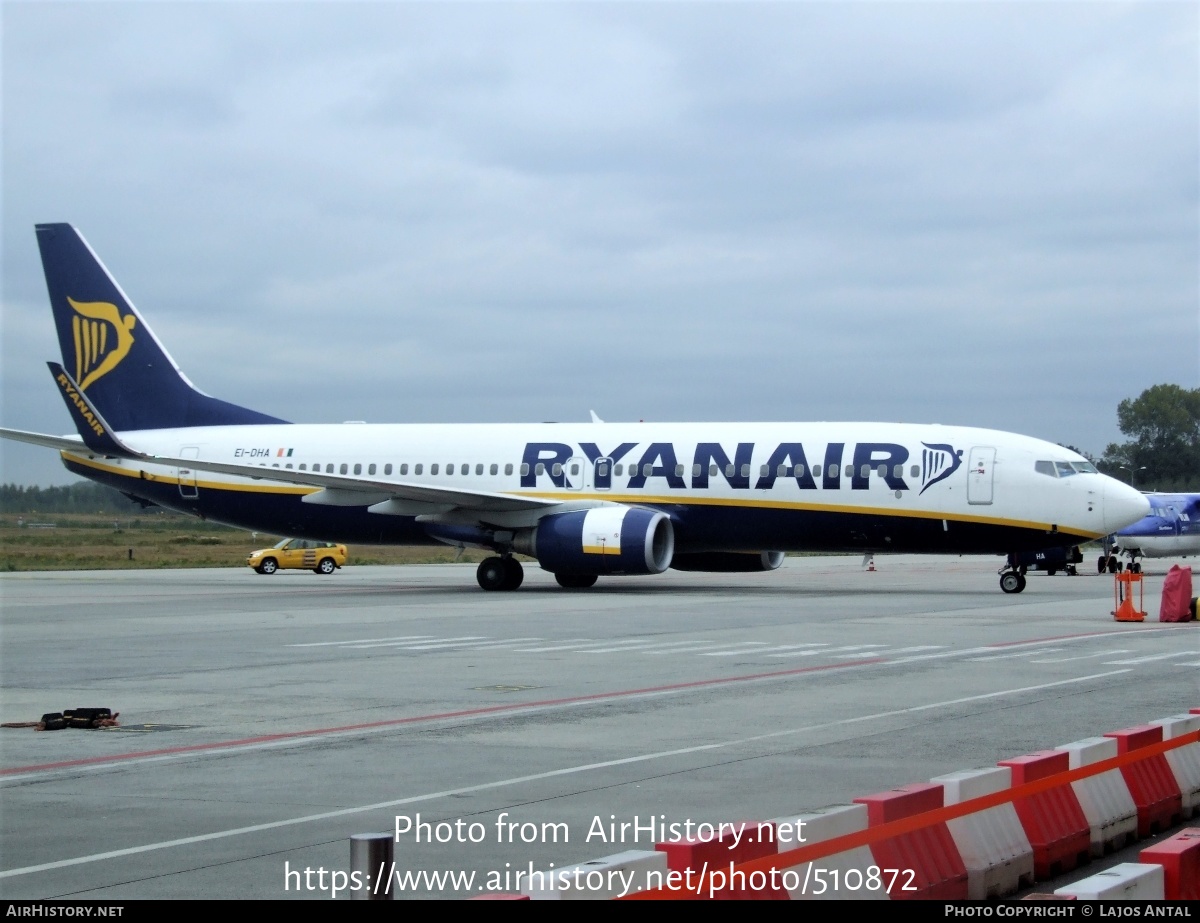 Aircraft Photo of EI-DHA | Boeing 737-8AS | Ryanair | AirHistory.net #510872