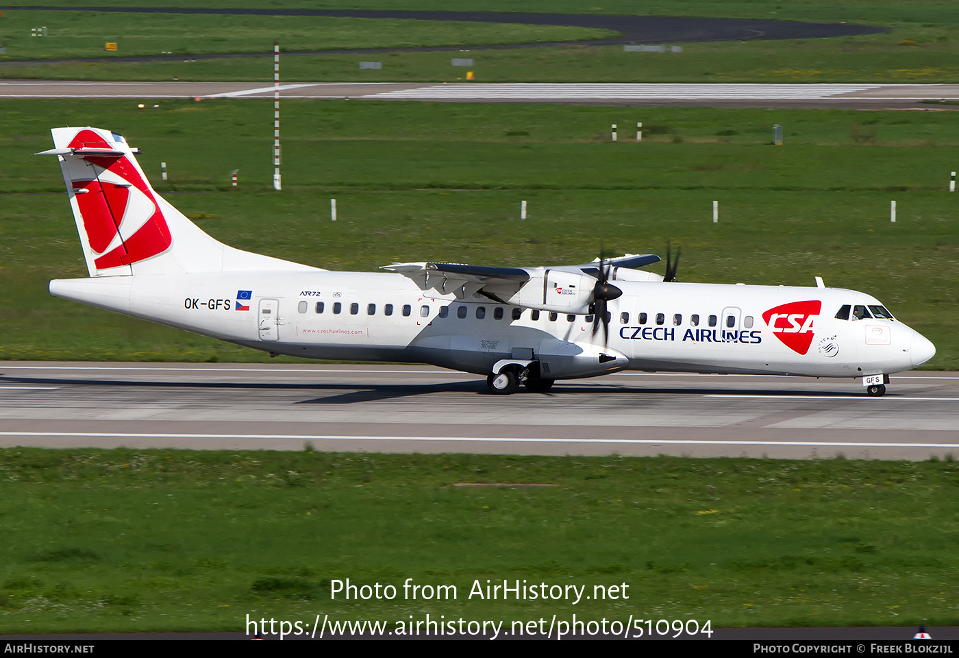 Aircraft Photo of OK-GFS | ATR ATR-72-500 (ATR-72-212A) | ČSA - Czech Airlines | AirHistory.net #510904