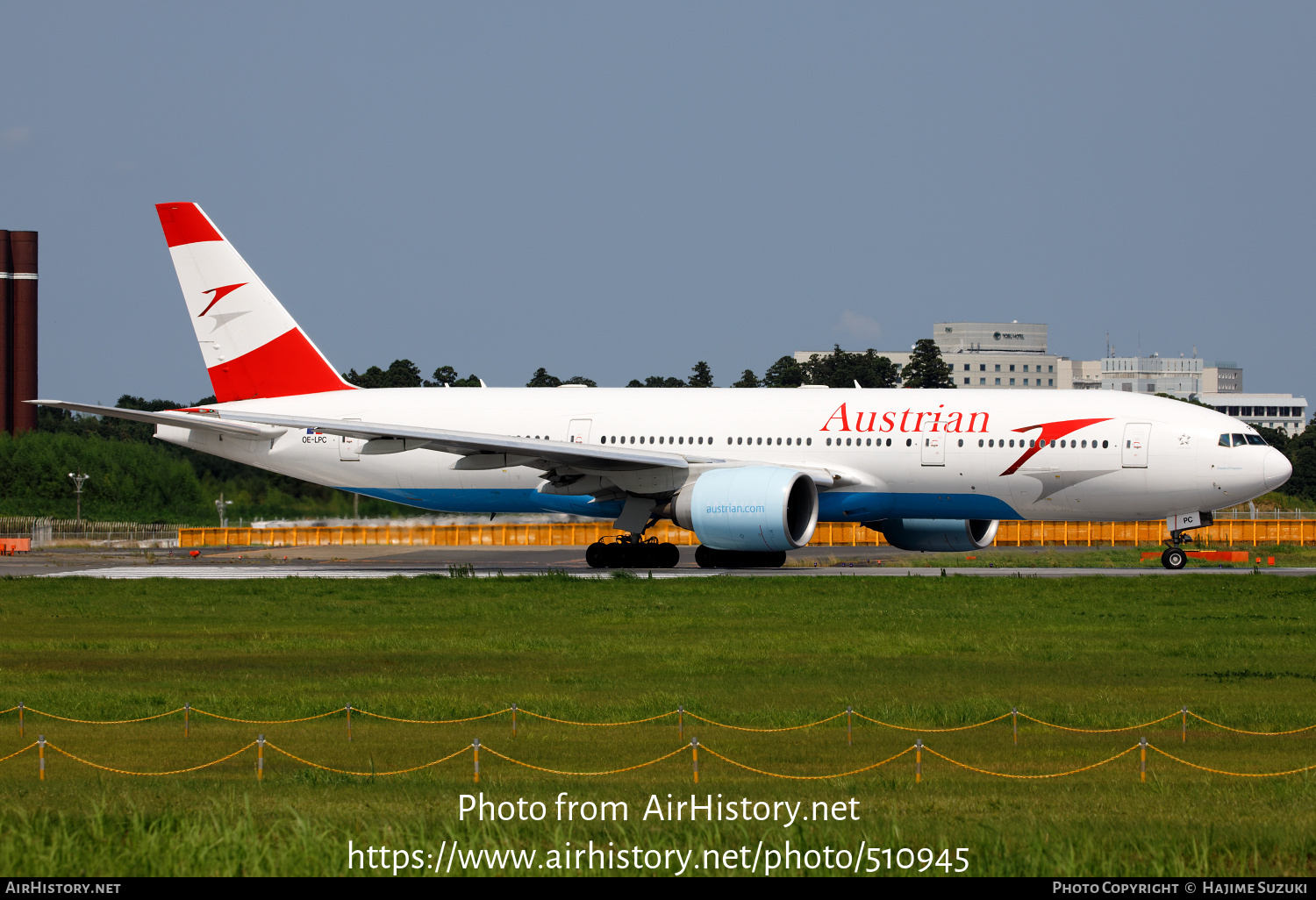 Aircraft Photo of OE-LPC | Boeing 777-2Z9/ER | Austrian Airlines | AirHistory.net #510945