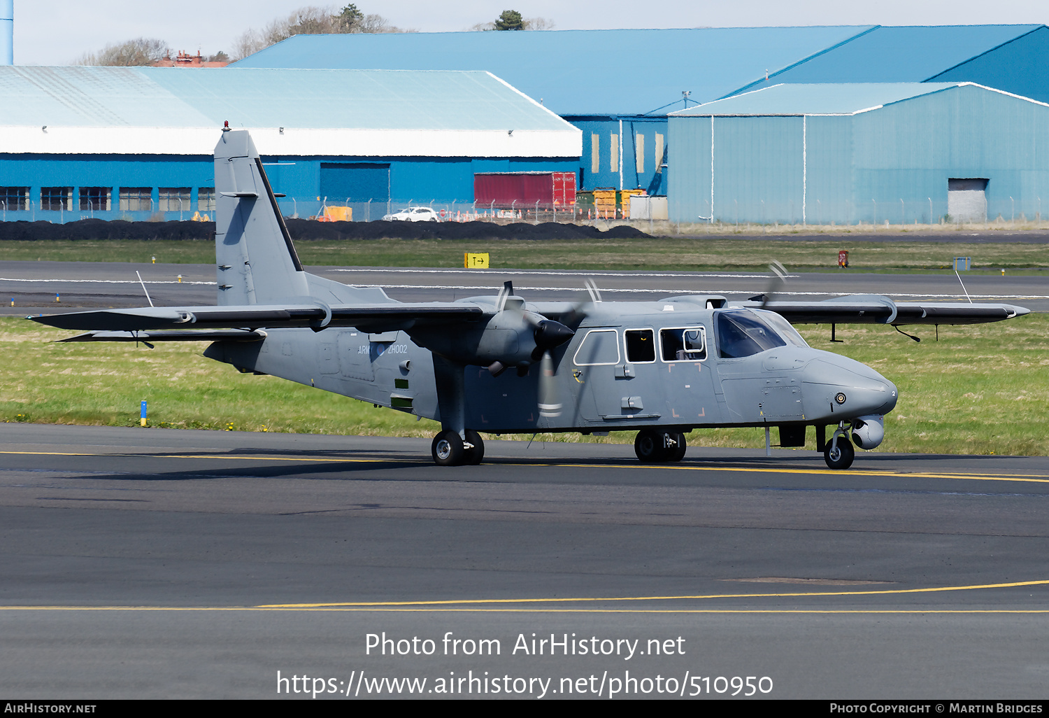 Aircraft Photo of ZH002 | Britten-Norman BN-2T-4S Defender AL2 | UK - Army | AirHistory.net #510950