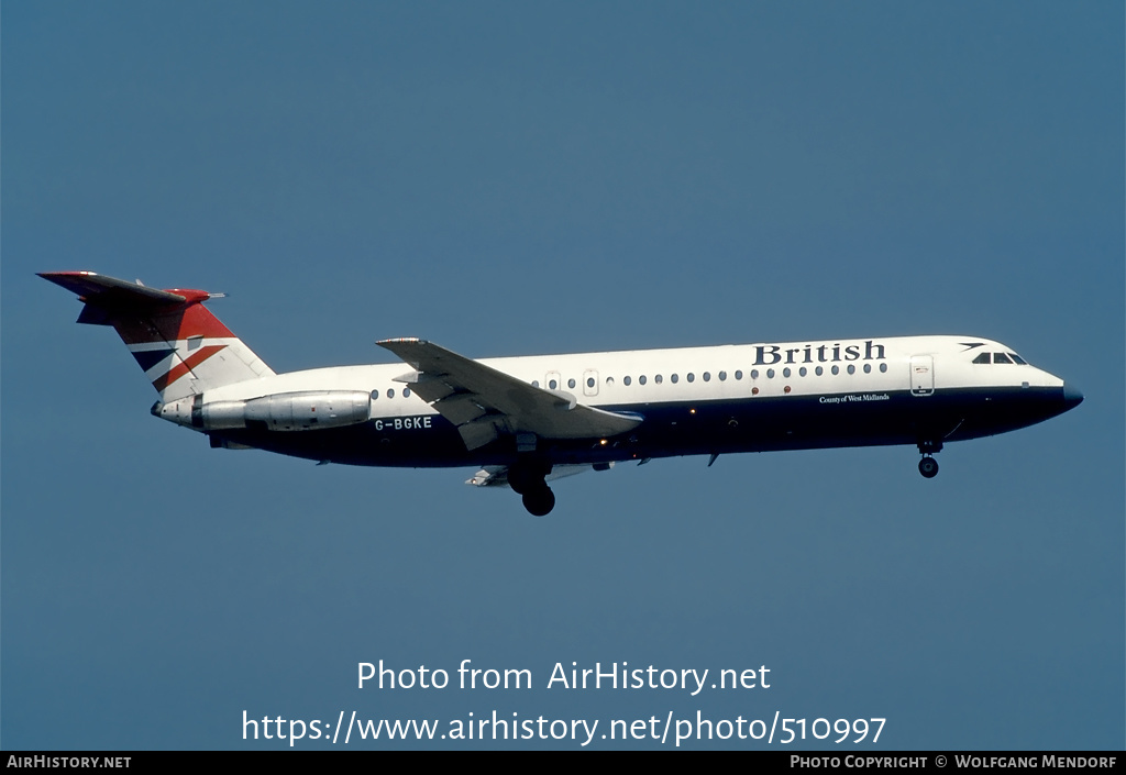 Aircraft Photo of G-BGKE | British Aerospace BAC-111-539GL One-Eleven | British Airways | AirHistory.net #510997