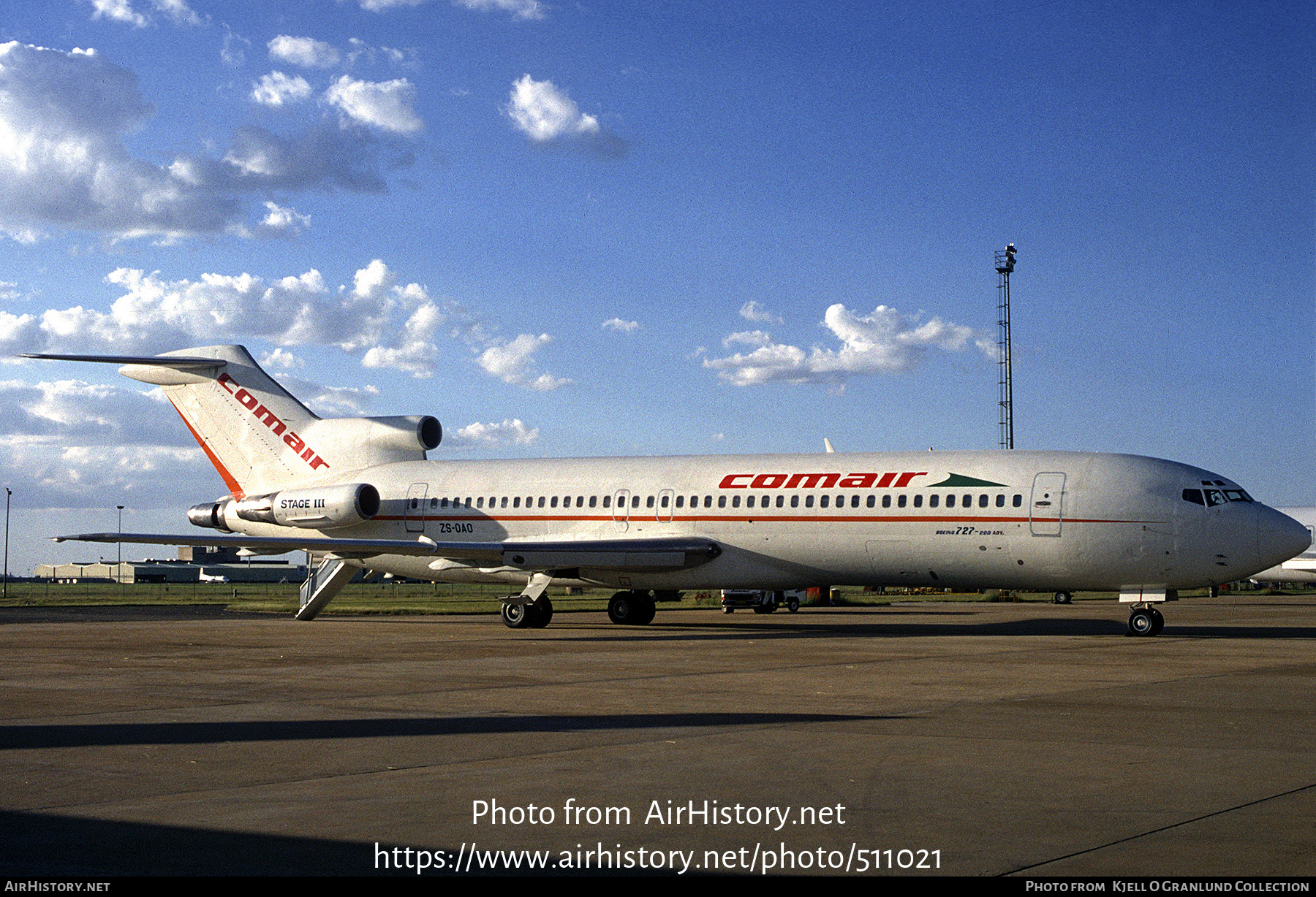 Aircraft Photo of ZS-OAO | Boeing 727-260/Adv | Comair | AirHistory.net #511021