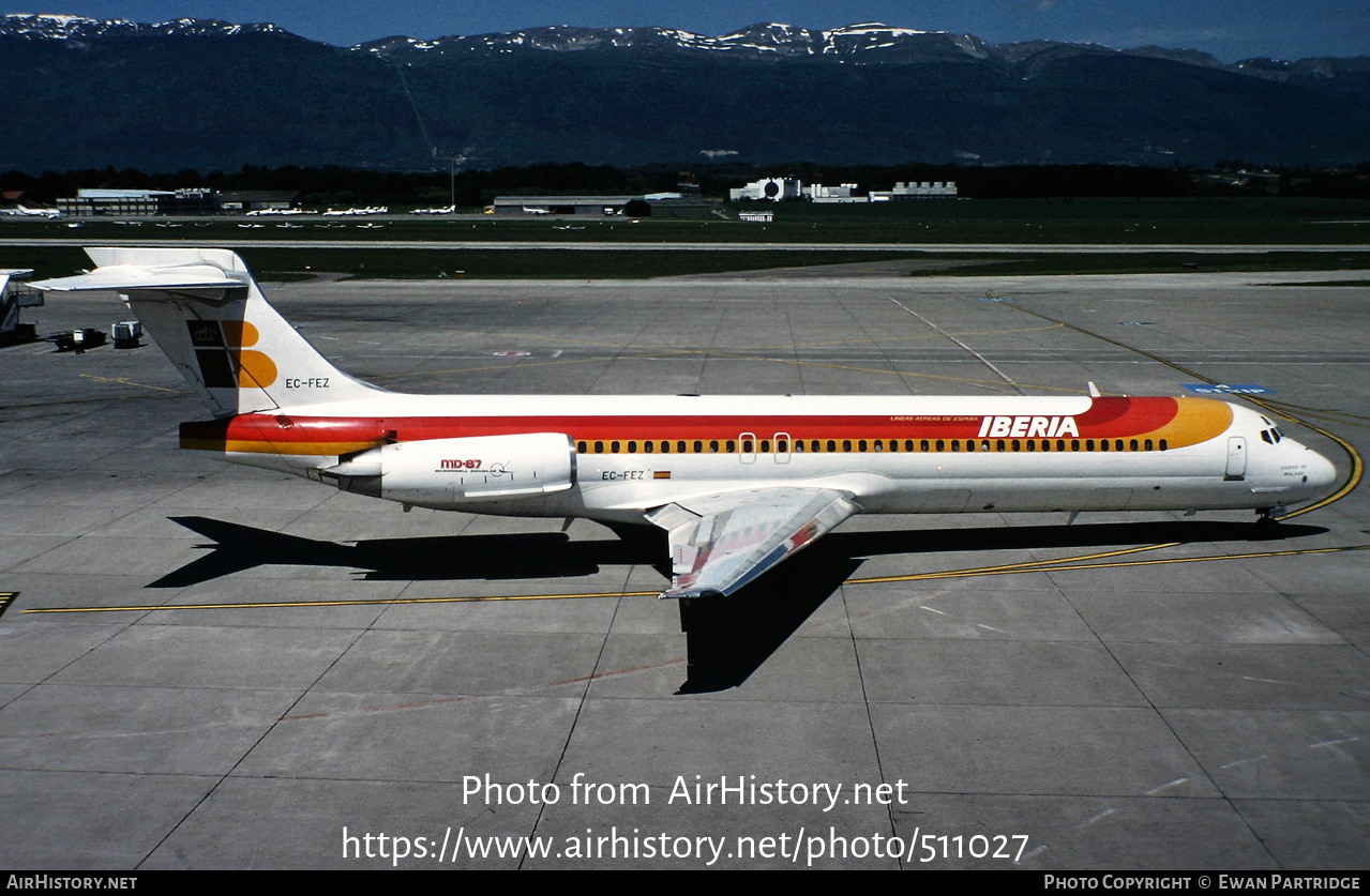 Aircraft Photo of EC-FEZ | McDonnell Douglas MD-87 (DC-9-87) | Iberia | AirHistory.net #511027