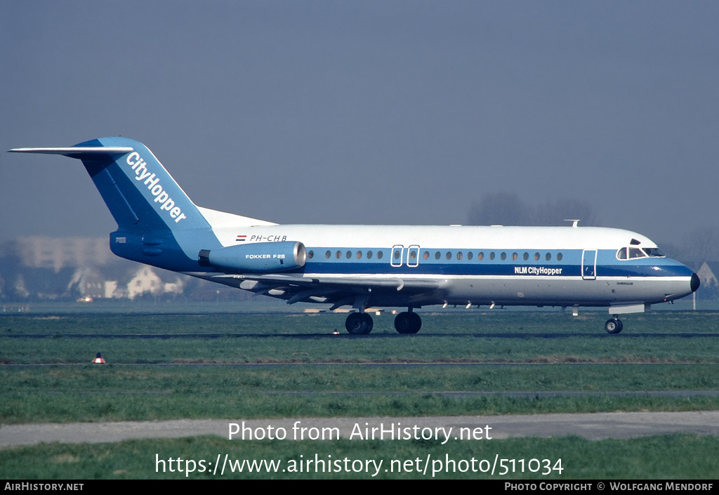 Aircraft Photo of PH-CHB | Fokker F28-4000 Fellowship | NLM Cityhopper | AirHistory.net #511034