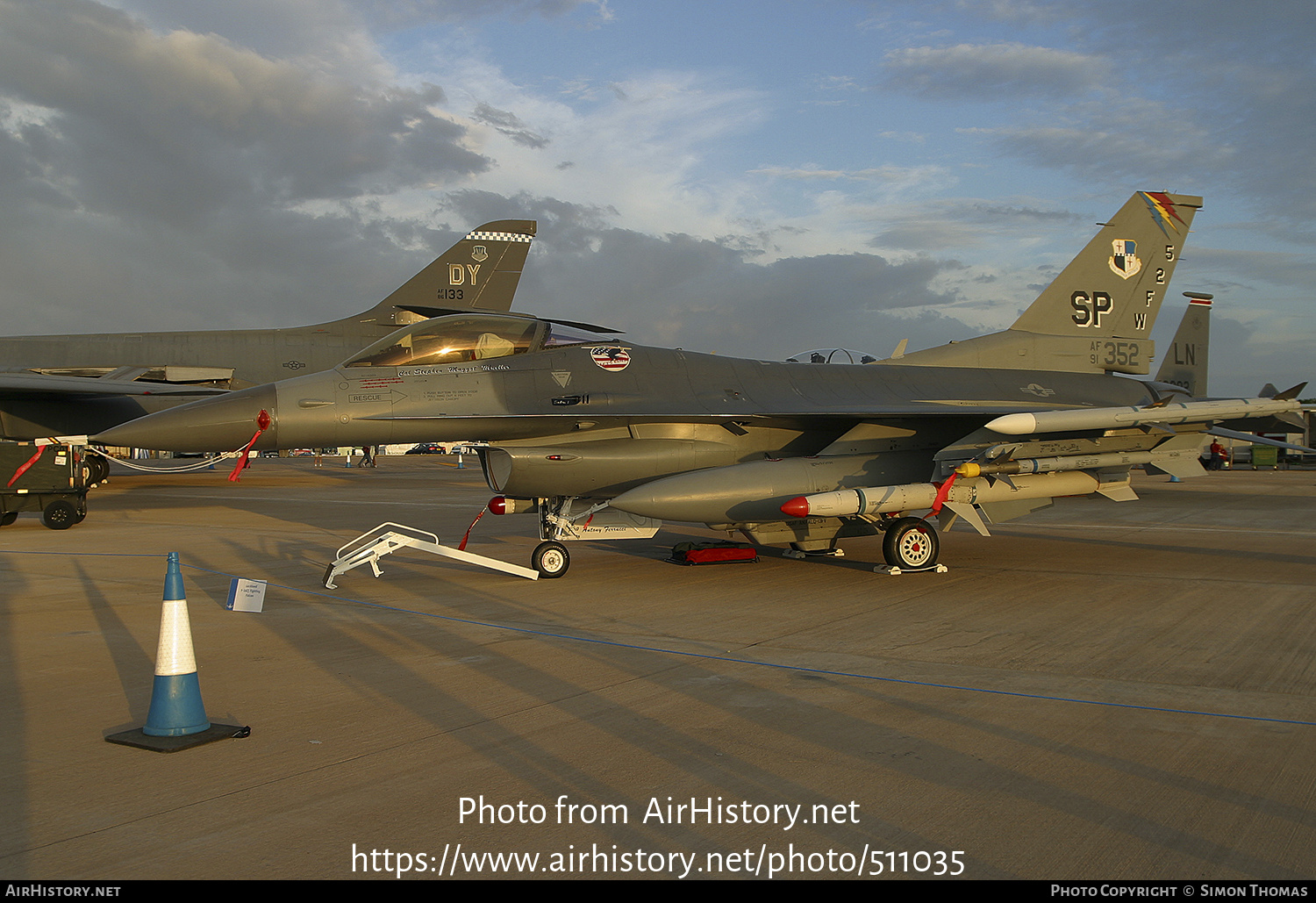 Aircraft Photo of 91-0352 / AF91-352 | Lockheed F-16CJ Fighting Falcon | USA - Air Force | AirHistory.net #511035