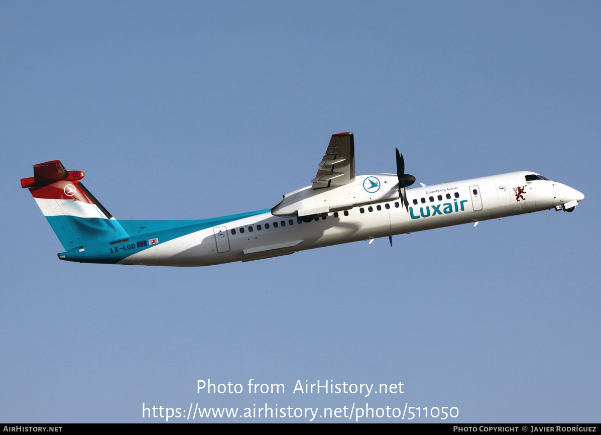 Aircraft Photo of LX-LQD | Bombardier DHC-8-402 Dash 8 | Luxair | AirHistory.net #511050