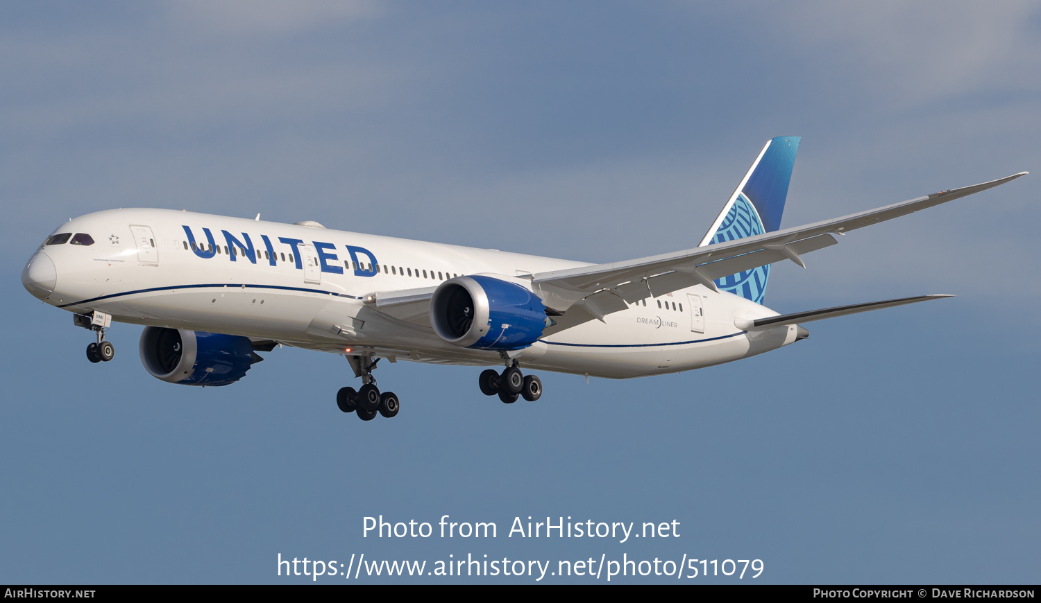 Aircraft Photo of N29981 | Boeing 787-9 Dreamliner | United Airlines | AirHistory.net #511079