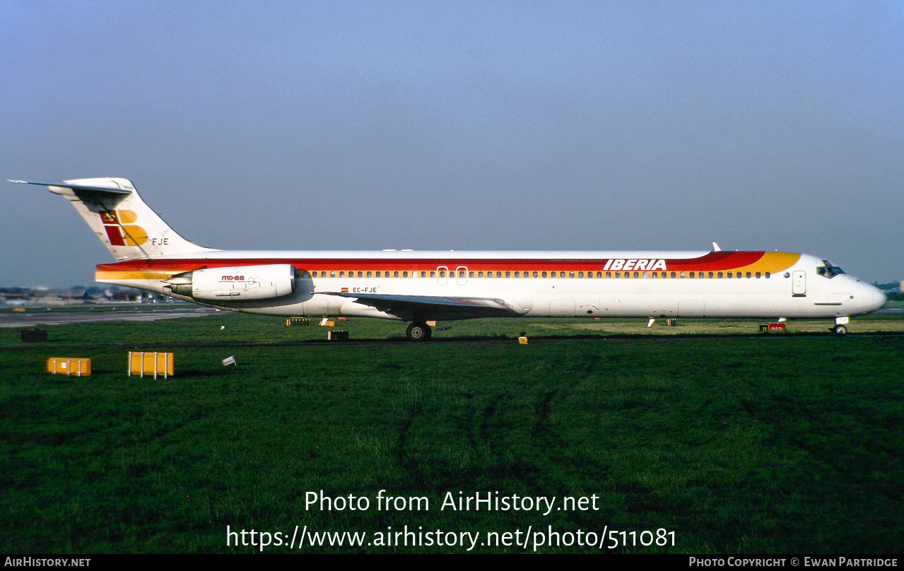 Aircraft Photo of EC-FJE | McDonnell Douglas MD-88 | Iberia | AirHistory.net #511081