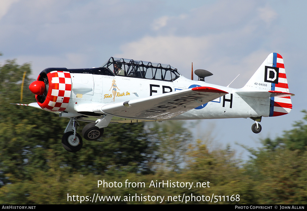 Aircraft Photo of G-ELMH / 42-84555 | North American AT-6D Harvard III | USA - Air Force | AirHistory.net #511168