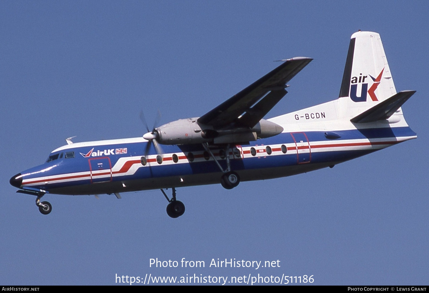 Aircraft Photo of G-BCDN | Fokker F27-200 Friendship | Air UK | AirHistory.net #511186