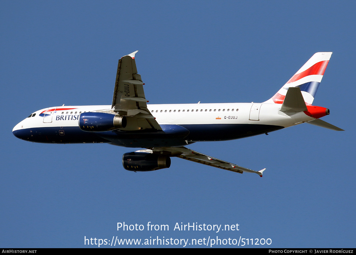 Aircraft Photo of G-EUUJ | Airbus A320-232 | British Airways | AirHistory.net #511200