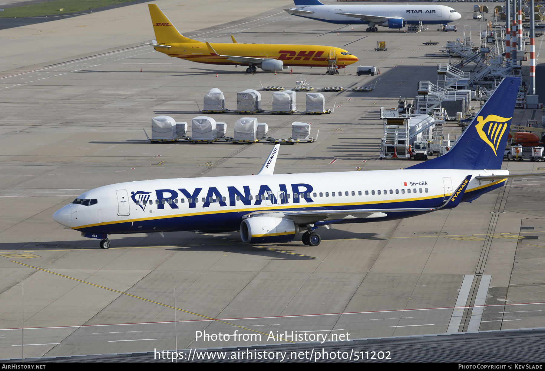 Aircraft Photo of 9H-QBA | Boeing 737-800 | Ryanair | AirHistory.net #511202