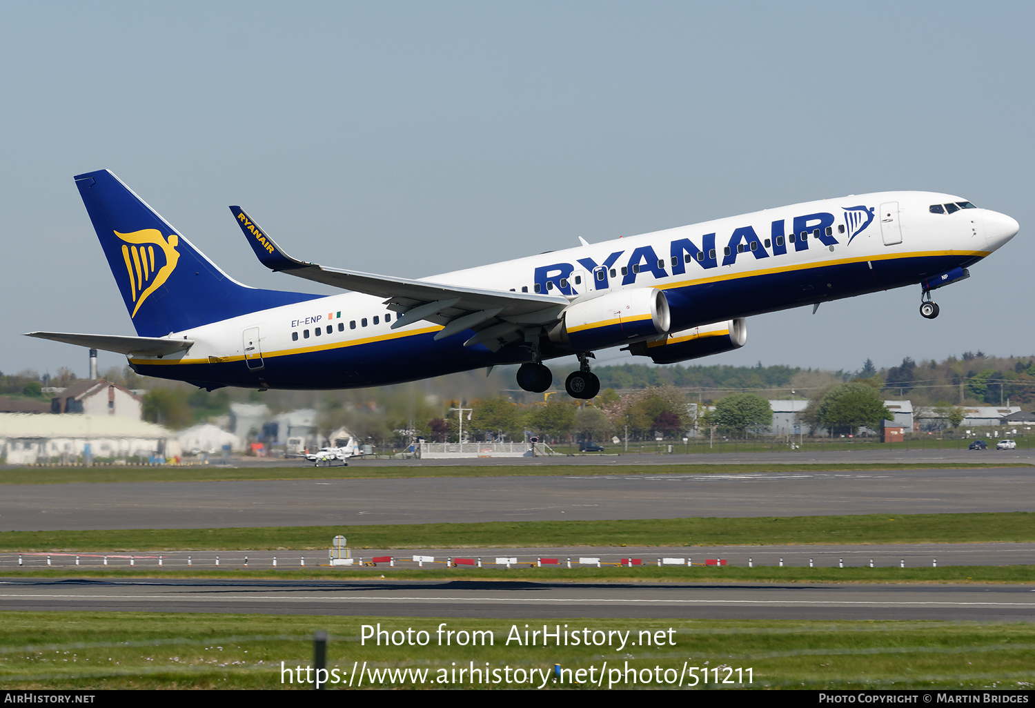 Aircraft Photo of EI-ENP | Boeing 737-8AS | Ryanair | AirHistory.net #511211