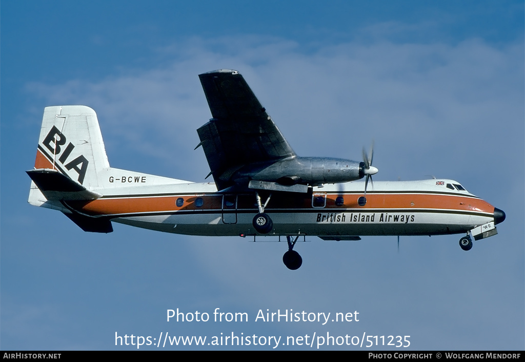 Aircraft Photo of G-BCWE | Handley Page HPR-7 Herald 206 | British Island Airways - BIA | AirHistory.net #511235