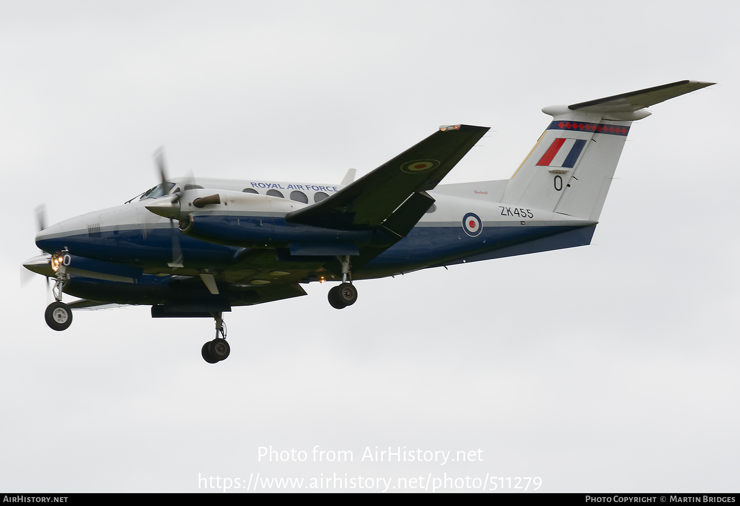 Aircraft Photo of ZK455 | Raytheon B200 King Air | UK - Air Force | AirHistory.net #511279