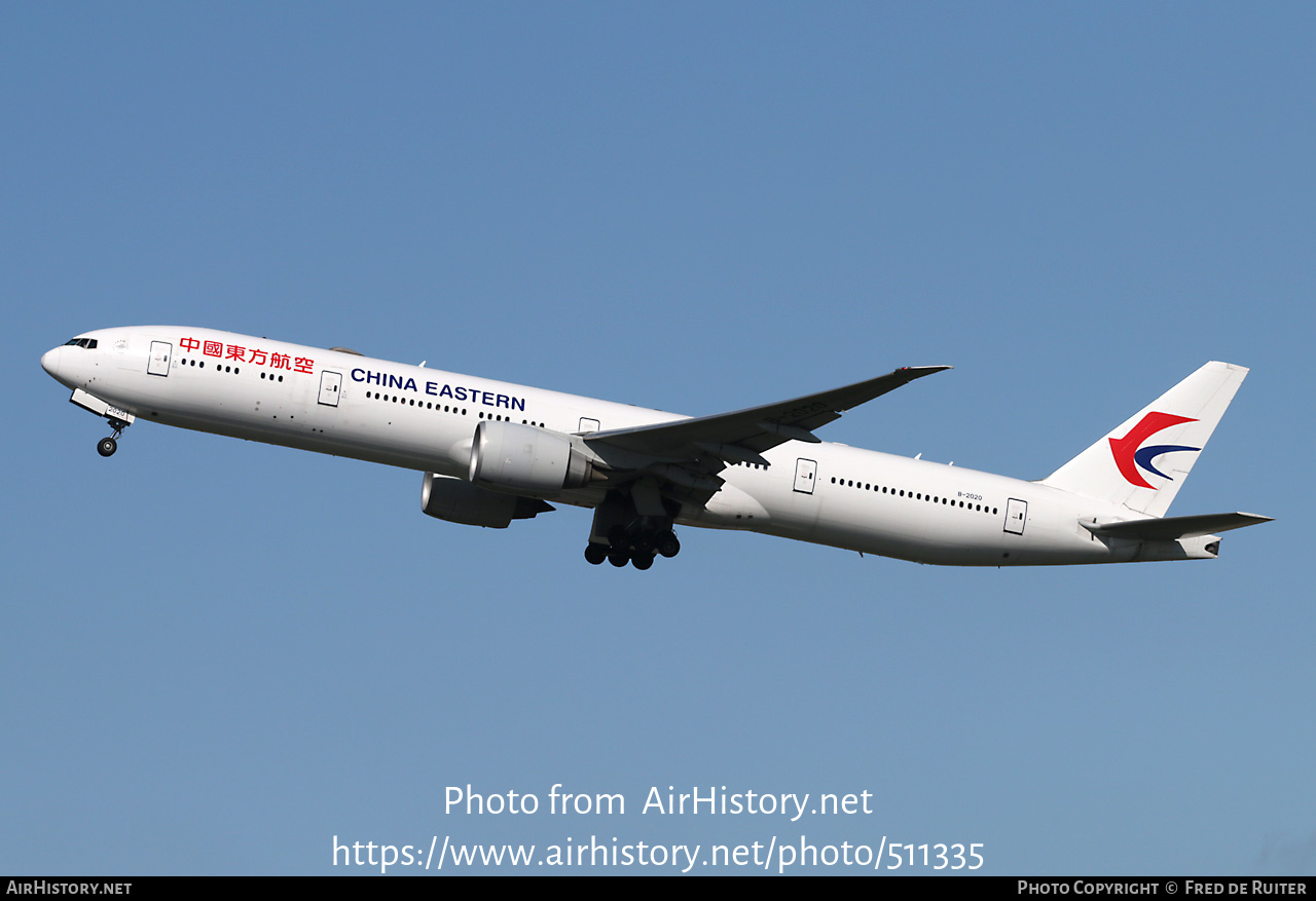 Aircraft Photo of B-2020 | Boeing 777-39P/ER | China Eastern Airlines | AirHistory.net #511335