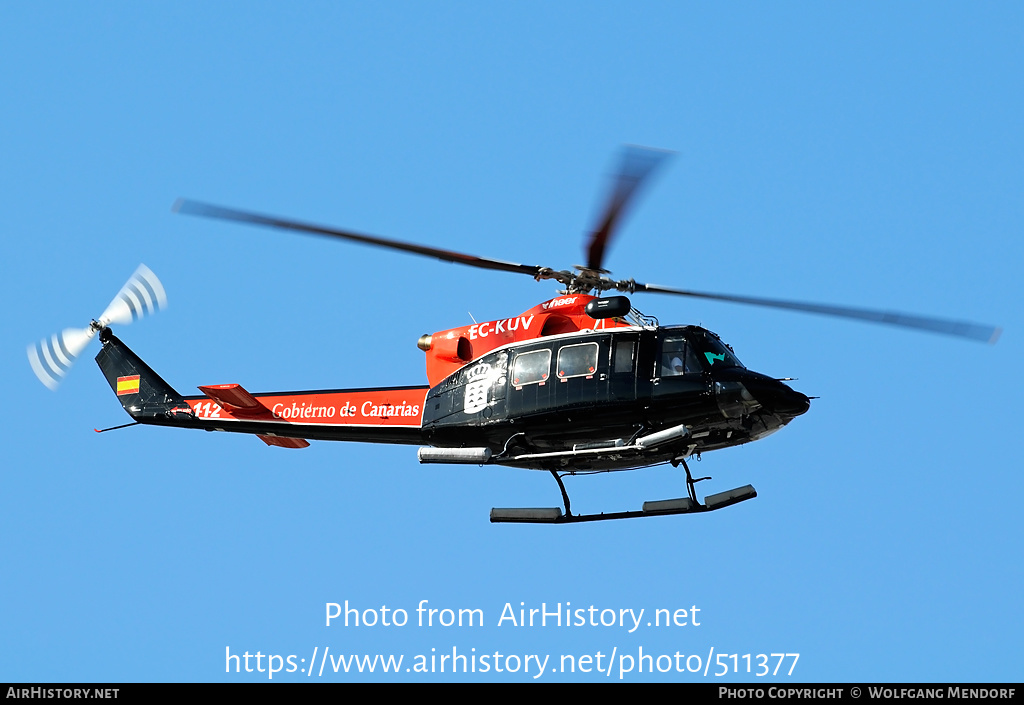 Aircraft Photo of EC-KUV | Bell 412SP | Gobierno de Canarias | AirHistory.net #511377