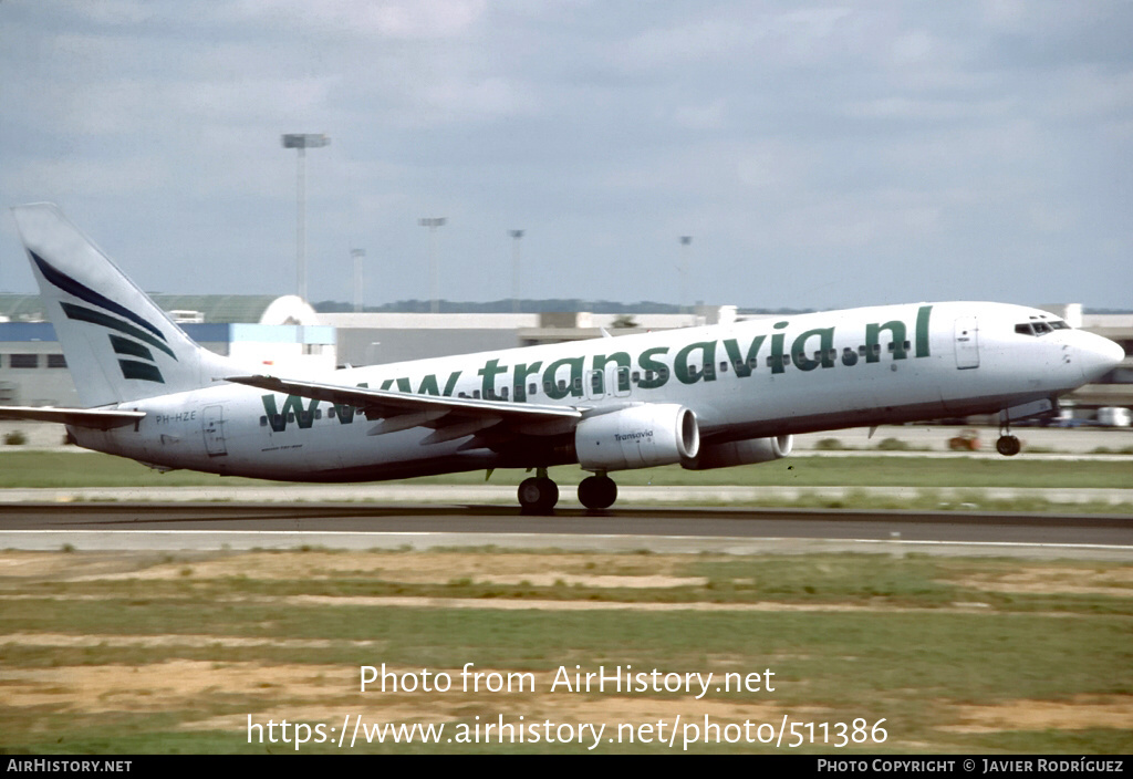 Aircraft Photo of PH-HZE | Boeing 737-8K2 | Transavia | AirHistory.net #511386