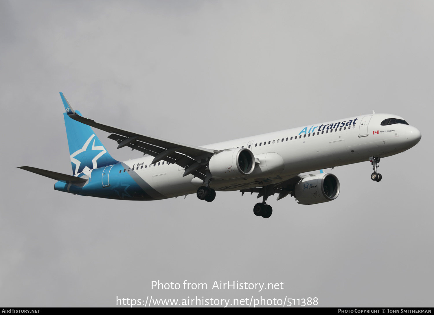 Aircraft Photo of C-GOIO | Airbus A321-271NX | Air Transat | AirHistory.net #511388