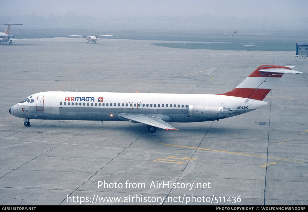 Aircraft Photo of OE-LDC | McDonnell Douglas DC-9-32 | Air Malta | AirHistory.net #511436