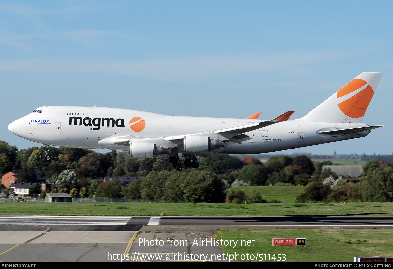 Aircraft Photo of TF-AMN | Boeing 747-4F6(BDSF) | Magma Aviation | AirHistory.net #511453