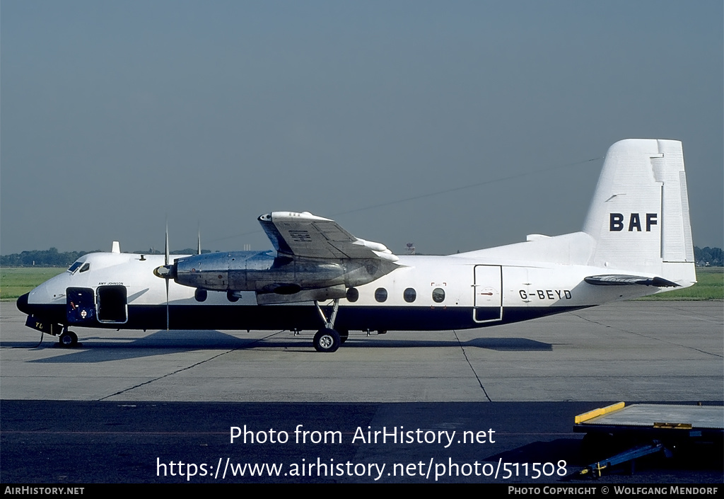 Aircraft Photo of G-BEYD | Handley Page HPR-7 Herald 401 | British Air Ferries - BAF | AirHistory.net #511508