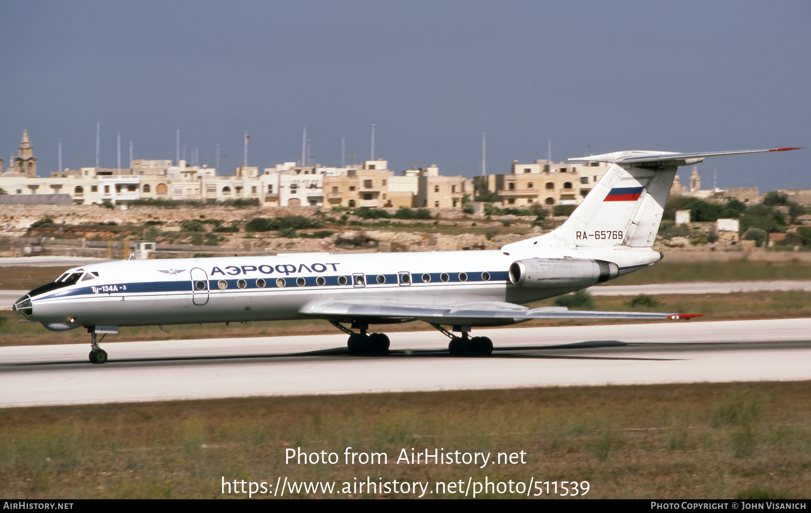 Aircraft Photo of RA-65769 | Tupolev Tu-134A-3 | Aeroflot | AirHistory.net #511539