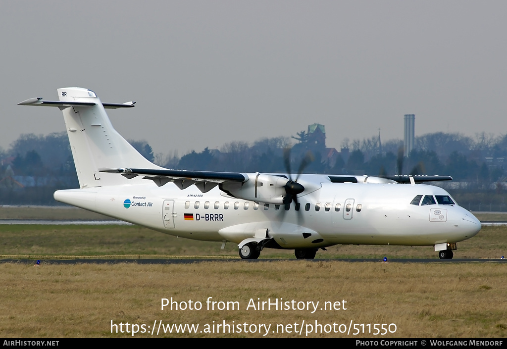 Aircraft Photo of D-BRRR | ATR ATR-42-500 | Contact Air | AirHistory.net #511550