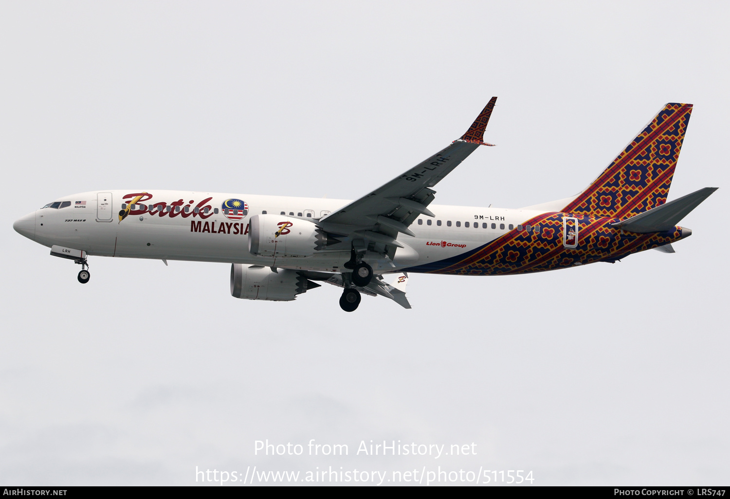 Aircraft Photo of 9M-LRH | Boeing 737-8 Max 8 | Batik Air Malaysia | AirHistory.net #511554