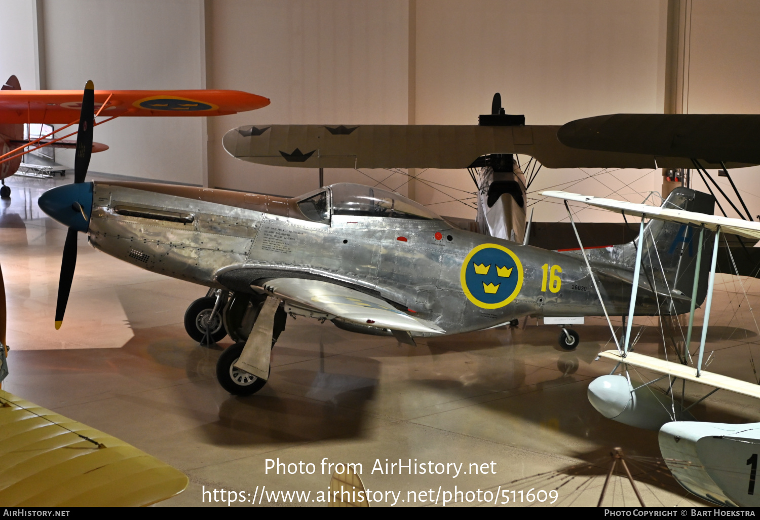 Aircraft Photo of 26020 | North American J26 Mustang | Sweden - Air Force | AirHistory.net #511609