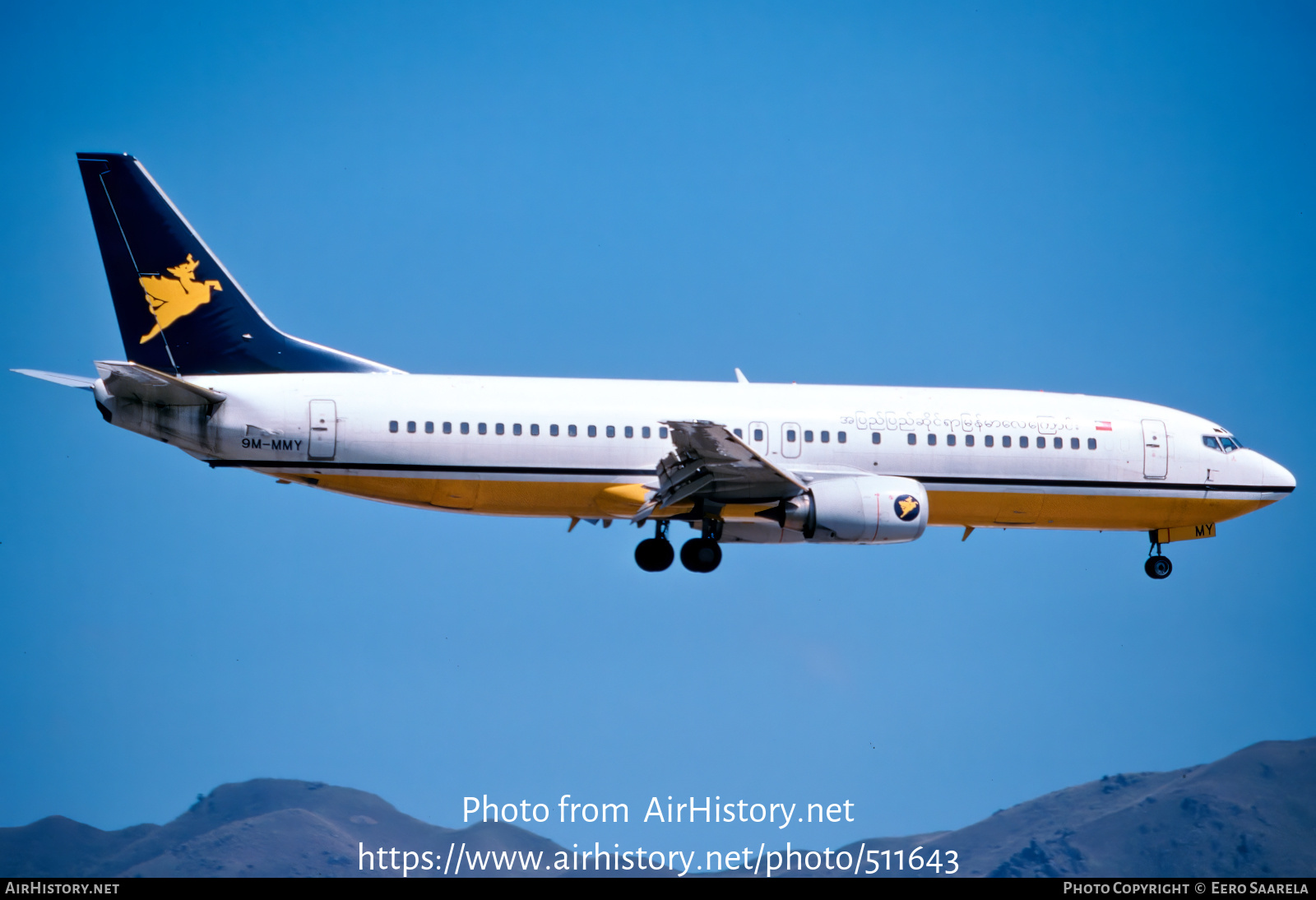 Aircraft Photo of 9M-MMY | Boeing 737-4H6 | Myanmar Airways International - MAI | AirHistory.net #511643