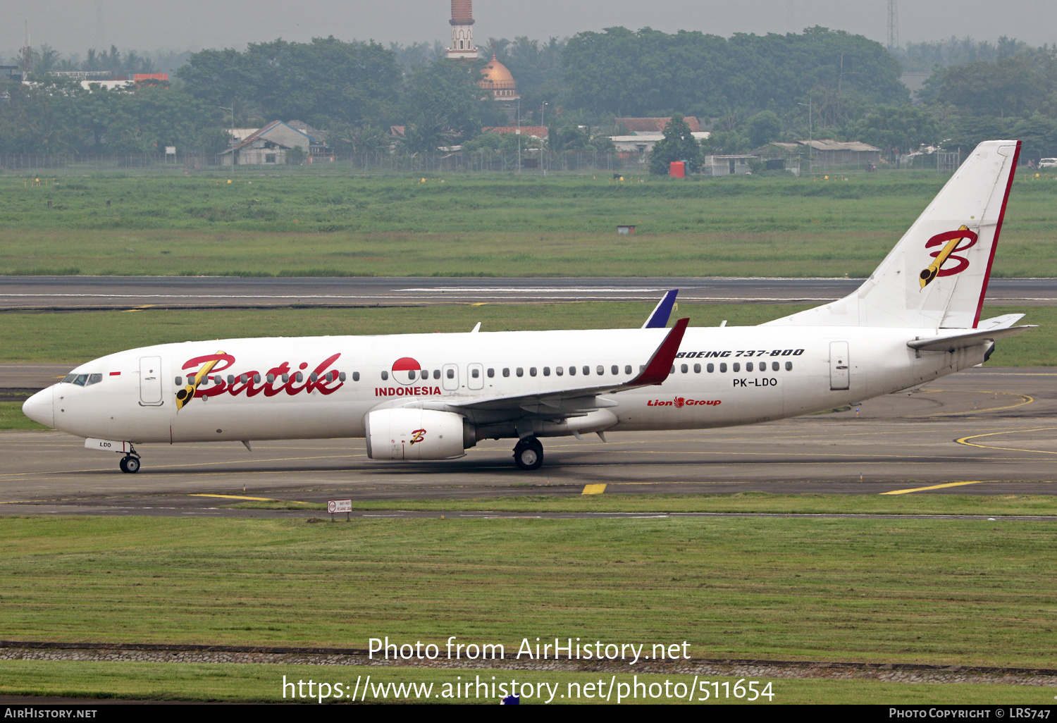 Aircraft Photo of PK-LDO | Boeing 737-8GP | Batik Air | AirHistory.net #511654