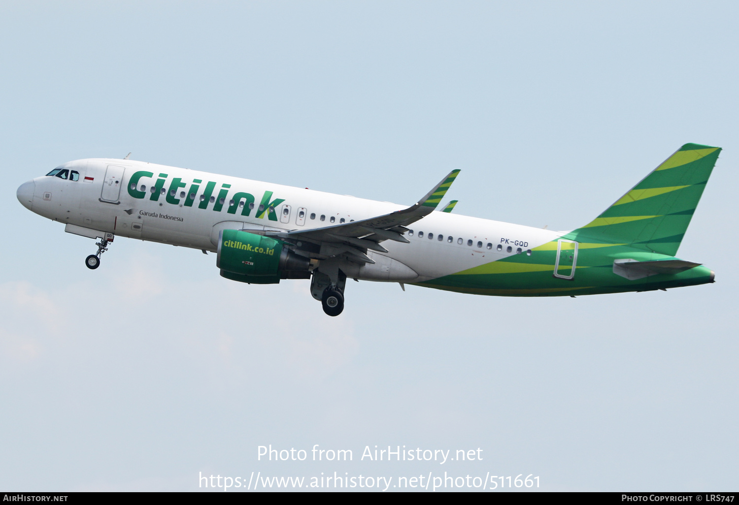 Aircraft Photo of PK-GQD | Airbus A320-214 | Citilink | AirHistory.net #511661