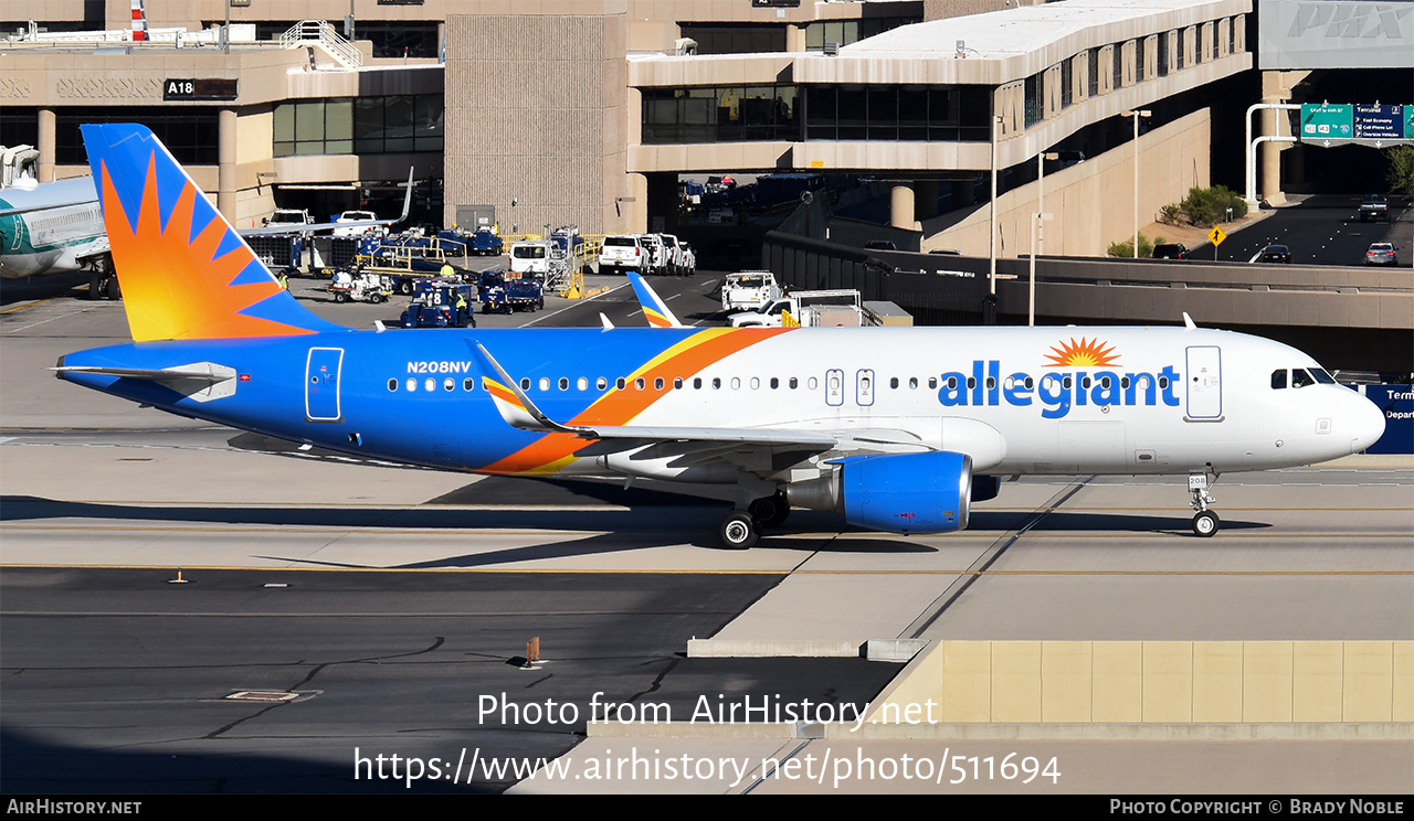 Aircraft Photo of N208NV | Airbus A320-214 | Allegiant Air | AirHistory.net #511694