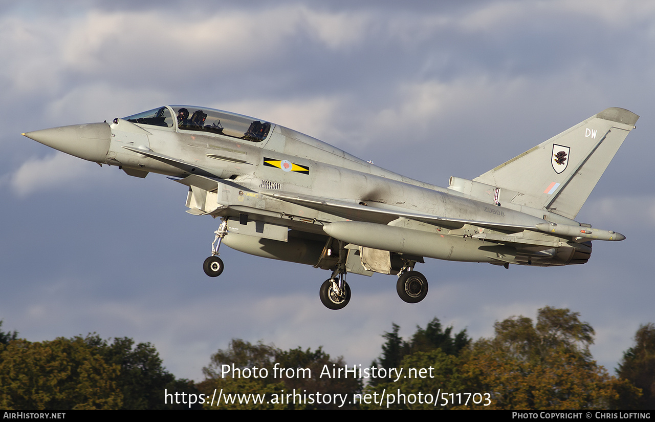 Aircraft Photo of ZJ808 | Eurofighter EF-2000 Typhoon T3 | UK - Air Force | AirHistory.net #511703