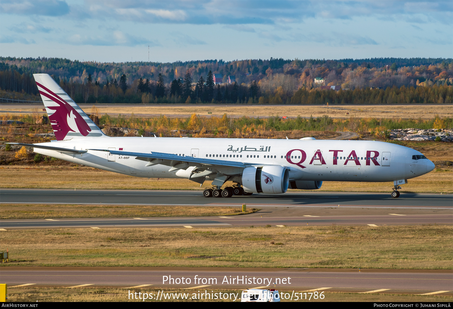 Aircraft Photo of A7-BBF | Boeing 777-2DZ/LR | Qatar Airways | AirHistory.net #511786