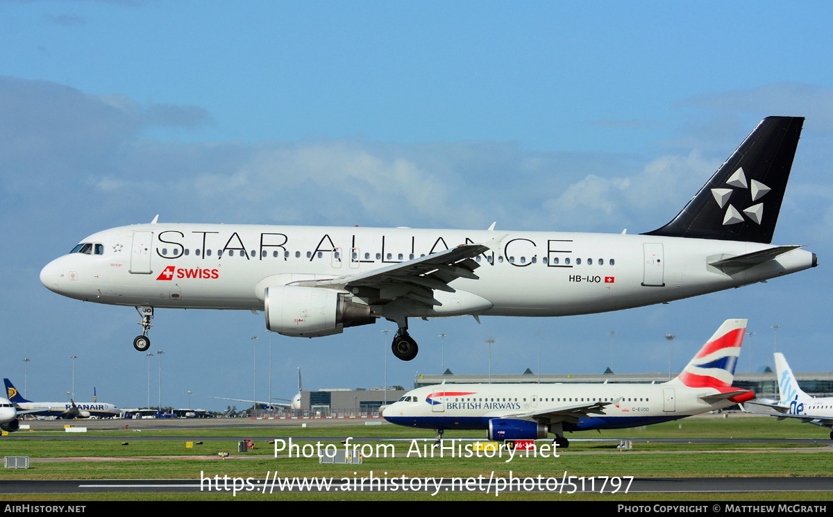 Aircraft Photo of HB-IJO | Airbus A320-214 | Swiss International Air Lines | AirHistory.net #511797