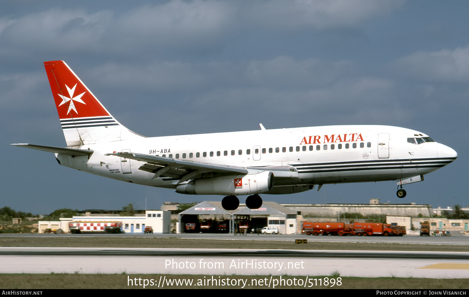 Aircraft Photo of 9H-ABA | Boeing 737-2Y5/Adv | Air Malta | AirHistory.net #511898