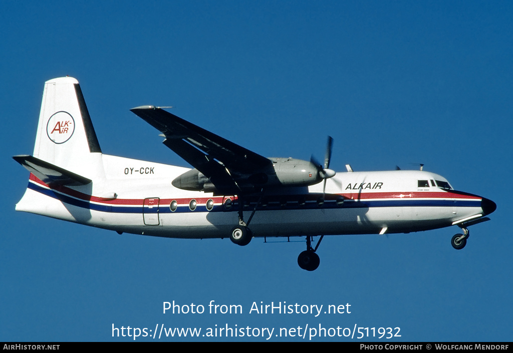 Aircraft Photo of OY-CCK | Fokker F27-600 Friendship | Alkair | AirHistory.net #511932