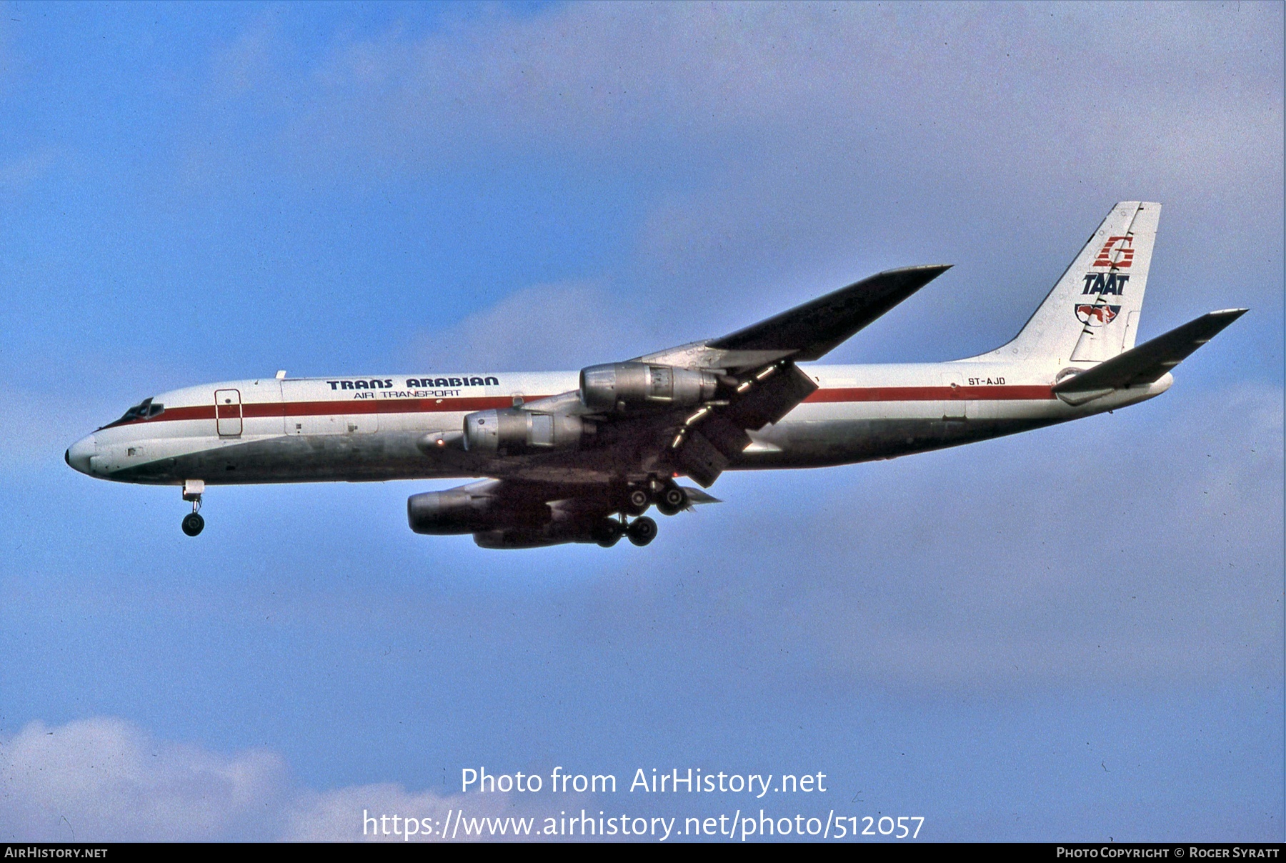 Aircraft Photo of ST-AJD | Douglas DC-8-55(F) | Trans Arabian Air Transport - TAAT | AirHistory.net #512057