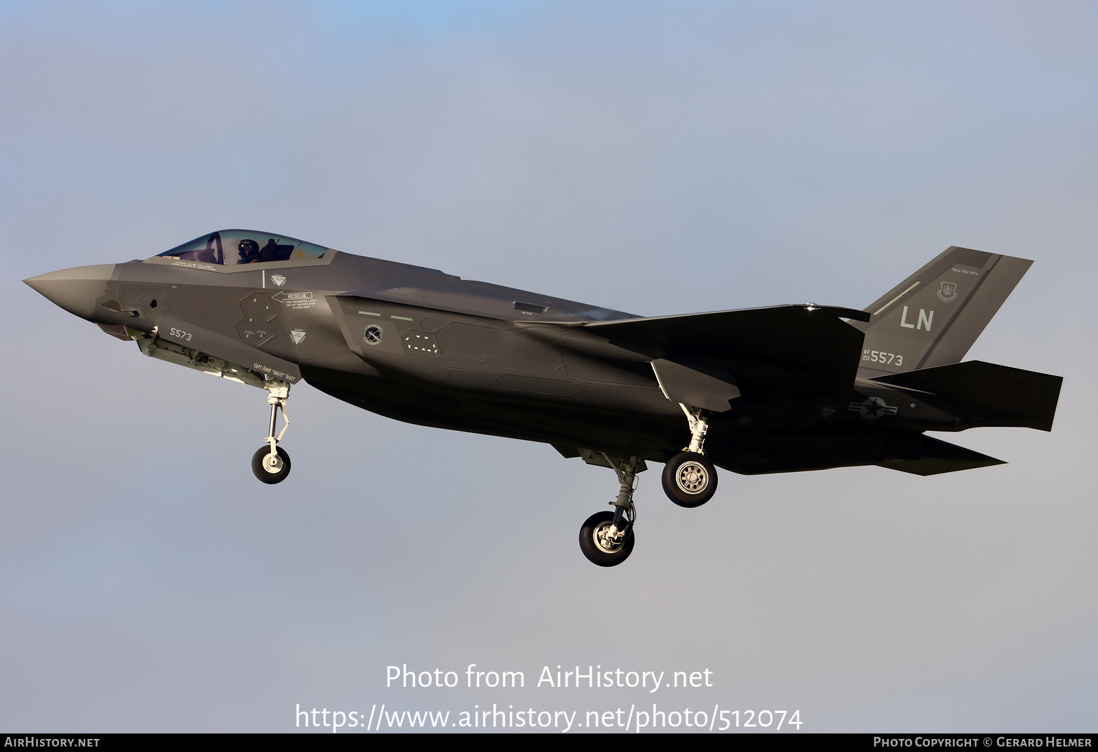 Aircraft Photo of 20-5573 / AF20-5573 | Lockheed Martin F-35A Lightning II | USA - Air Force | AirHistory.net #512074