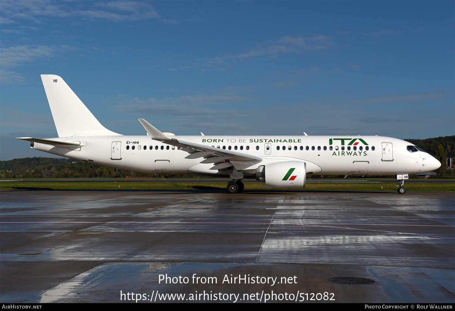 Aircraft Photo of EI-HHI | Airbus A220-371 (BD-500-1A11) | ITA Airways | AirHistory.net #512082