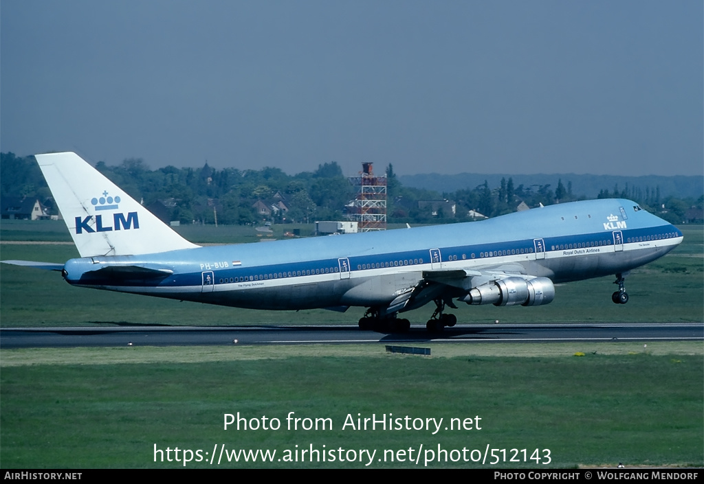 Aircraft Photo of PH-BUB | Boeing 747-206B | KLM - Royal Dutch Airlines | AirHistory.net #512143