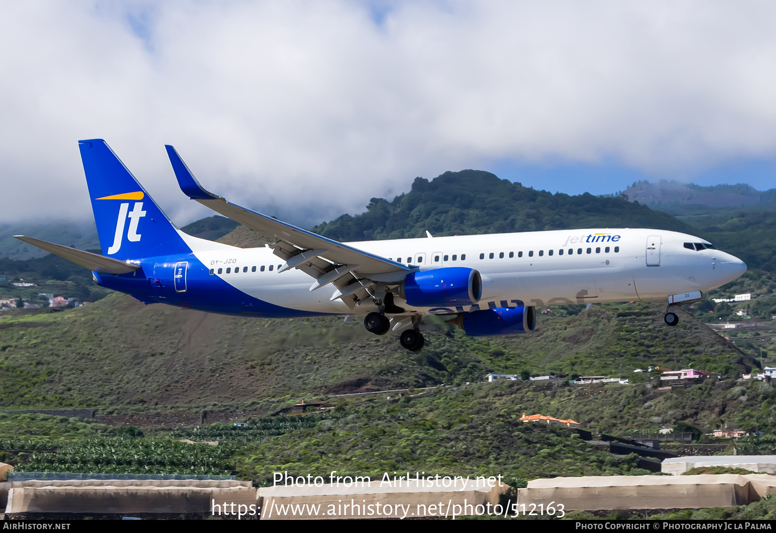 Aircraft Photo of OY-JZO | Boeing 737-8U3 | Jettime | AirHistory.net #512163