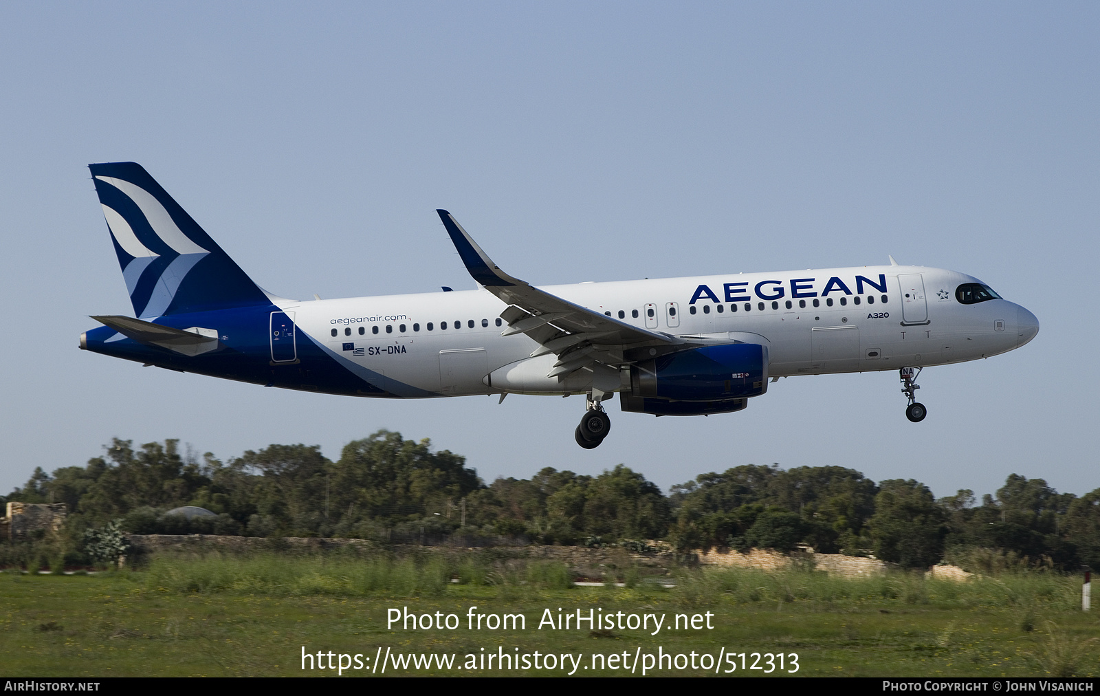 Aircraft Photo of SX-DNA | Airbus A320-232 | Aegean Airlines | AirHistory.net #512313